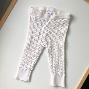 NWOT Baby Gap Girls Ivory Cable Knit Leggings